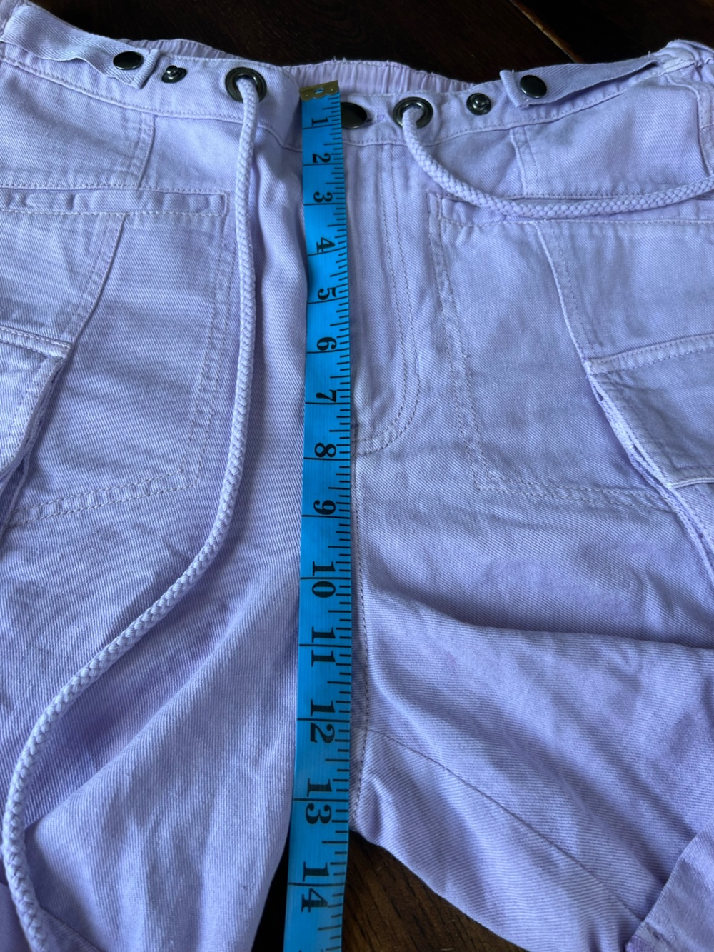 Free People Frankie Washed Shorts Women’s S Lilac Purple Sample Baggy Utility - Picture 11 of 16